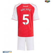 Otroški Nogometni dresi Arsenal Piero Hincapie #5 Domači 2025-26 Kratek Rokav (+ Kratke hlače)